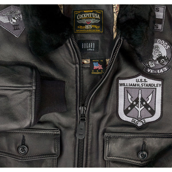 Women's Stealth Top Gun Jacket W71Z003 - All-Black - Cockpit USA Women