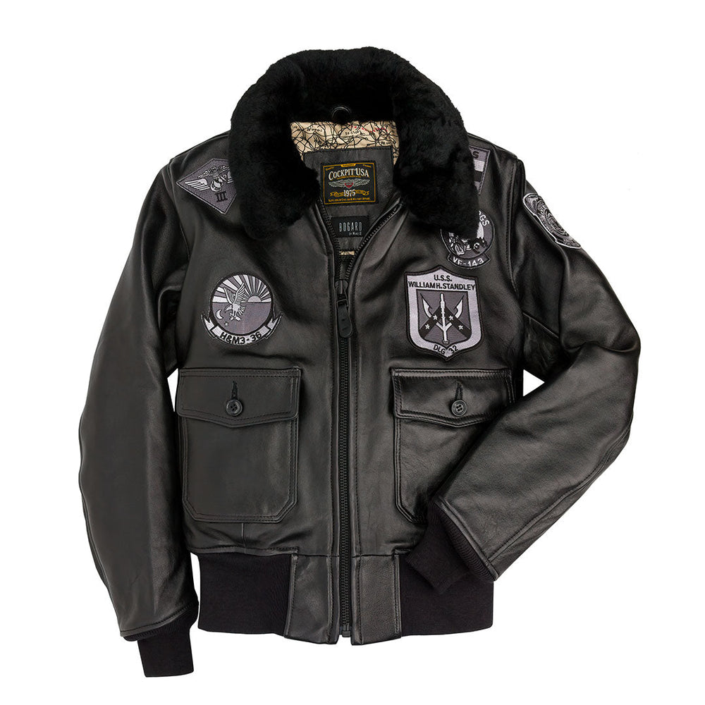 Women's Stealth Top Gun Jacket W71Z003 - All-Black - Cockpit USA Women