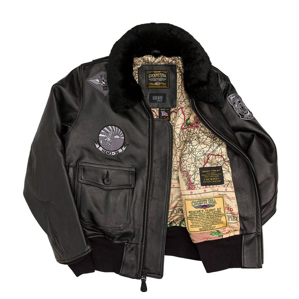 Women's Stealth Top Gun Jacket W71Z003 - All-Black - Cockpit USA Women