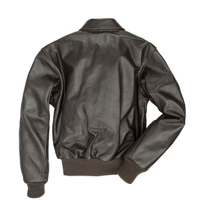 WWII A-2 Horsehide Leather Flight Jacket in Mahogany - Z2107H - Cockpit USA Men