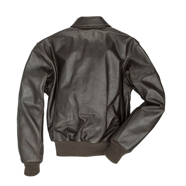 WWII A-2 Horsehide Leather Flight Jacket in Mahogany - Z2107H - Cockpit USA Men
